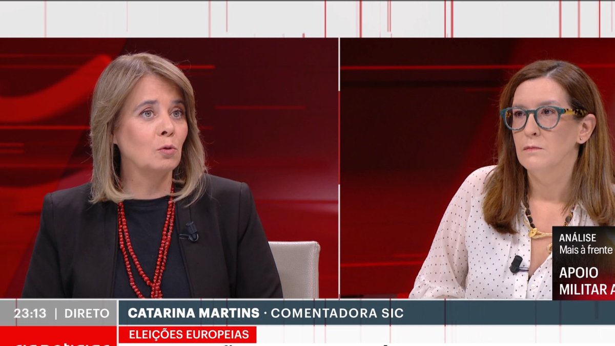 Catarina Martins é CANDIDATA às eleições europeias. Não é correto ser apresentada como “comentadora”. Mais, diria até à SIC que não é correto uma candidata comentar! Serve para este caso como servirá para outros se continuarem como comentadores.