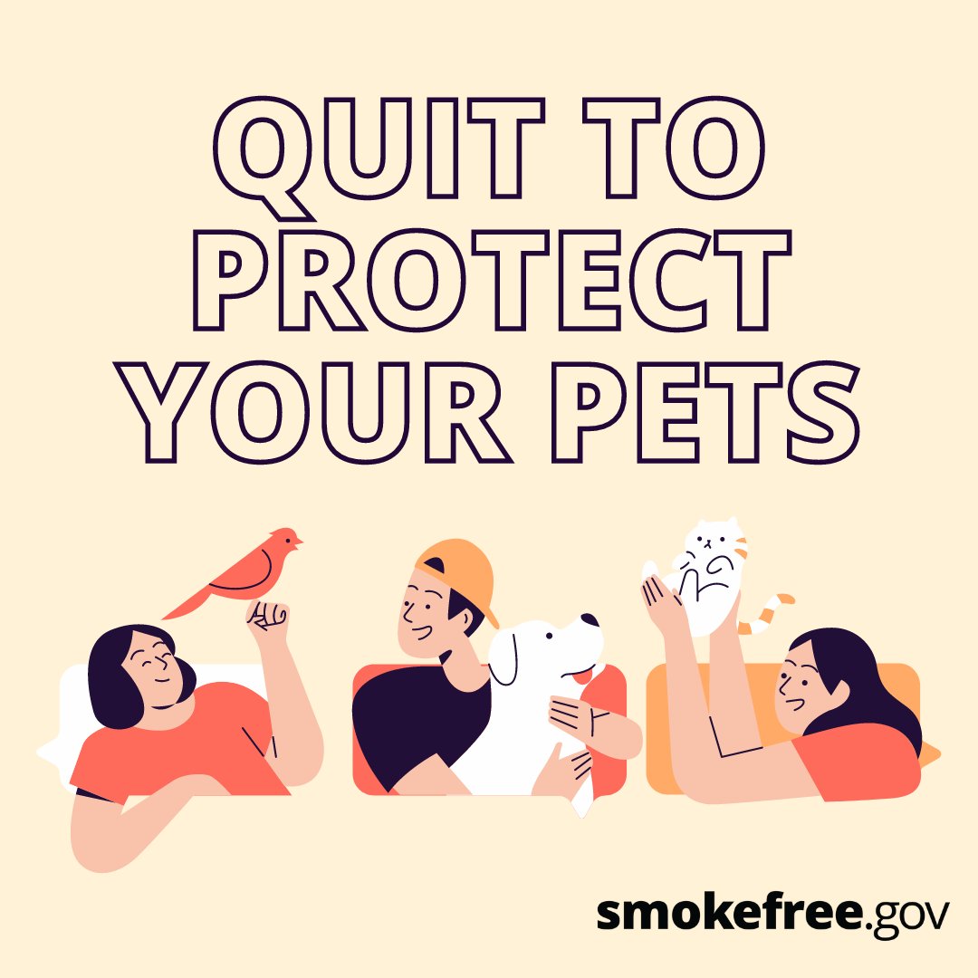 Pets that get exposed to secondhand smoke have a higher risk of some cancers and respiratory problems. Learn more: brnw.ch/21wJ4iN