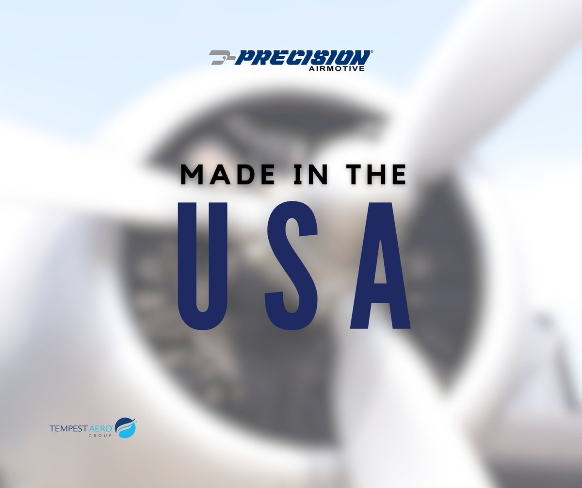 We are proud to be made in the USA!

#MadeintheUSA #PrecisionAirmotive #generalaviation
