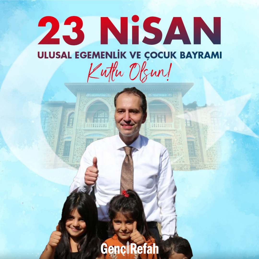 23 Nisan Ulusal Egemenlik Ve Çocuk Bayramı Kutlu Olsun. 🇹🇷 Çocukların yarınlara sevgiyle, coşkuyla ve umutla baktığı barış içinde bir dünya diliyoruz.