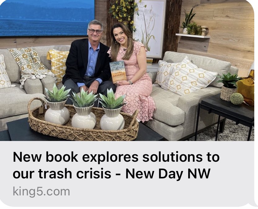 Such a great start to my day in Seattle with @KING5Seattle before heading to @ElliottBayBooks tonight at 7. #EarthDay @getridwell @Avery_Books