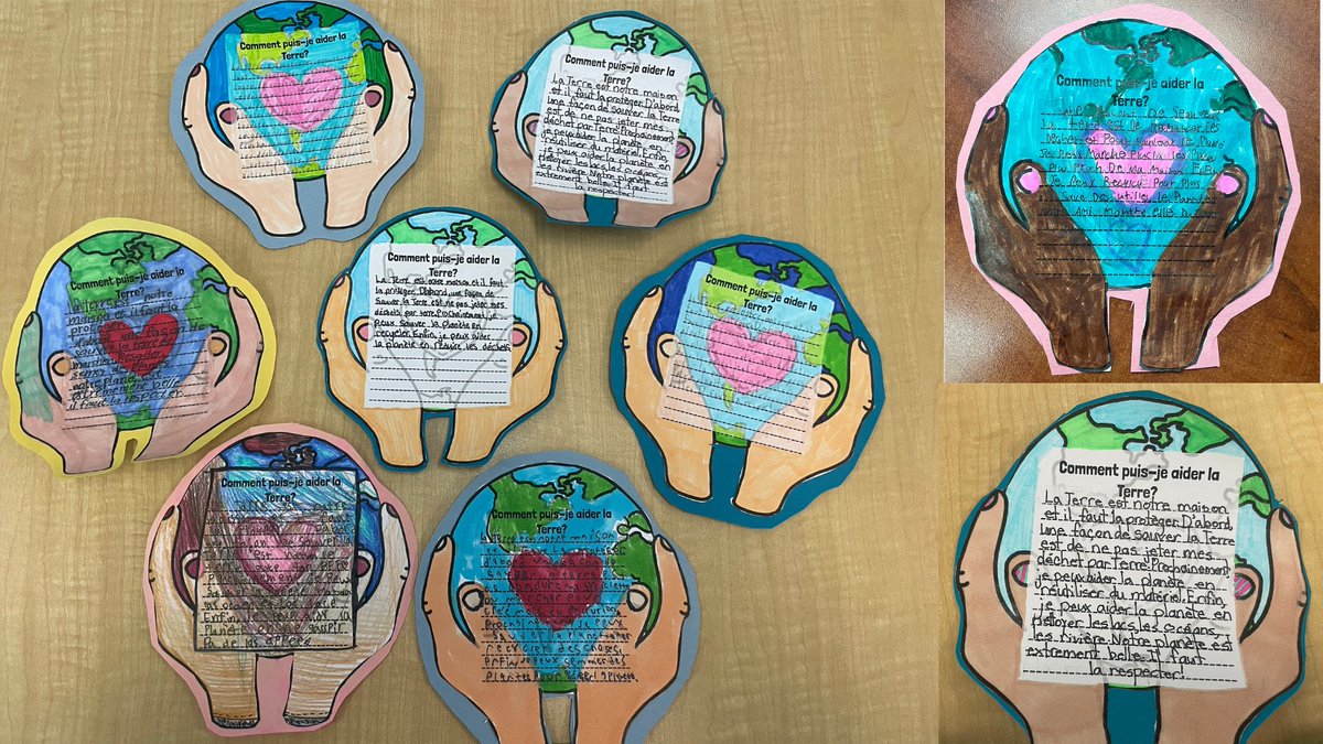 En cette journée de la Terre, les élèves ont été sensibilisés à leur impact sur notre planète avec une présentation aux annonces par Ayla et Raelyn (éco-école). + Diverses activités ont eu lieu : bricolages à l'aide de matériaux recyclés, réflexions, etc. @JPGagnier