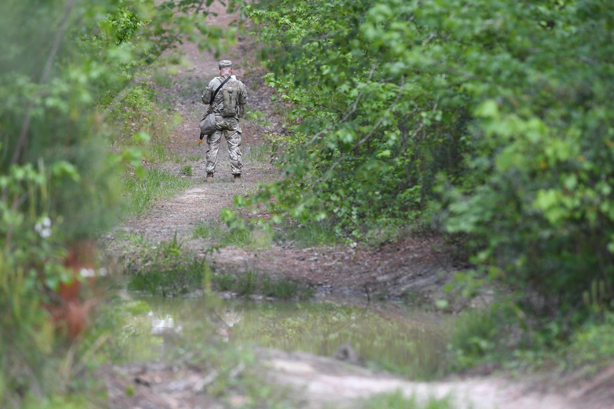 Expert Infantry, Soldier, and Field Medic badge(E3B) testing started today at Fort Jackson. Candidates took the physical fitness test before hitting the land navigation course this afternoon. Testing continues all week as Soldiers strive to earn the coveted badges.