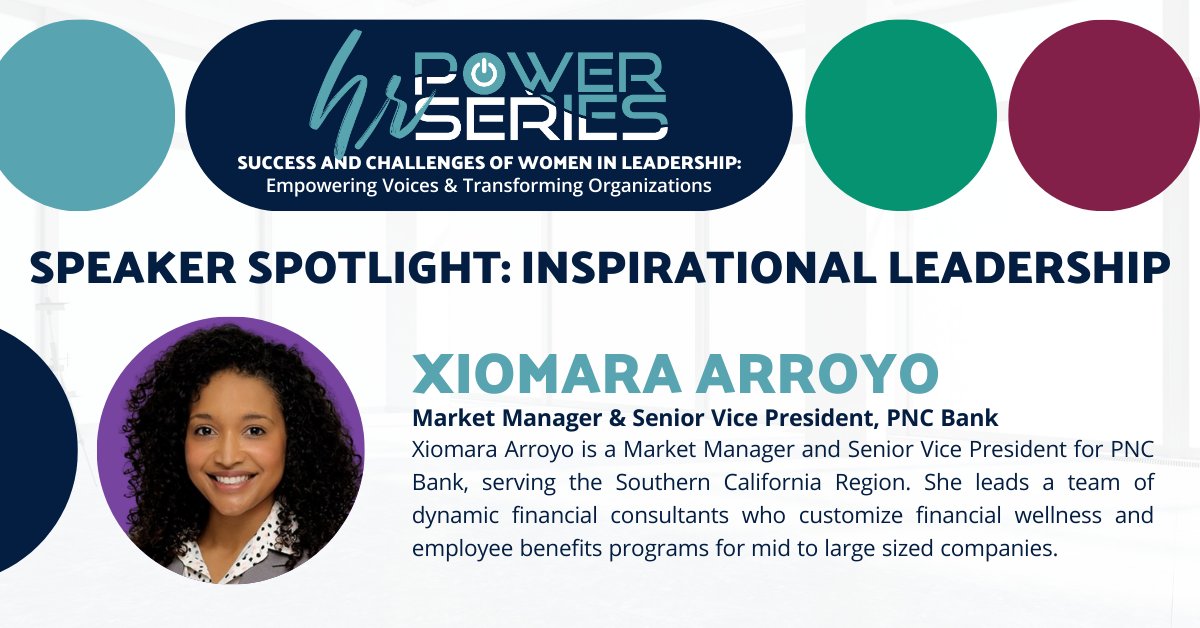 🌟 Discover Xiomara Arroyo's Leadership Journey at PNC Bank! Join us at PIHRA's HR Power Series this Thursday, Apr 25th, at Bluewater Grill, Redondo Beach, to gain insights from this industry leader! mypihra.org/events/EventDe…