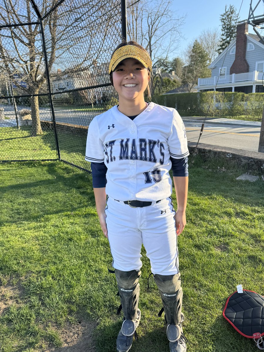 StMarksSoftball's tweet photo. Mia Overbye named Mae Bartlett ‘26 named Player of the Game for making some key outs in the field, including a double play. She also reached base 3 times and scored 2 runs. https://t.co/07M94hwS63