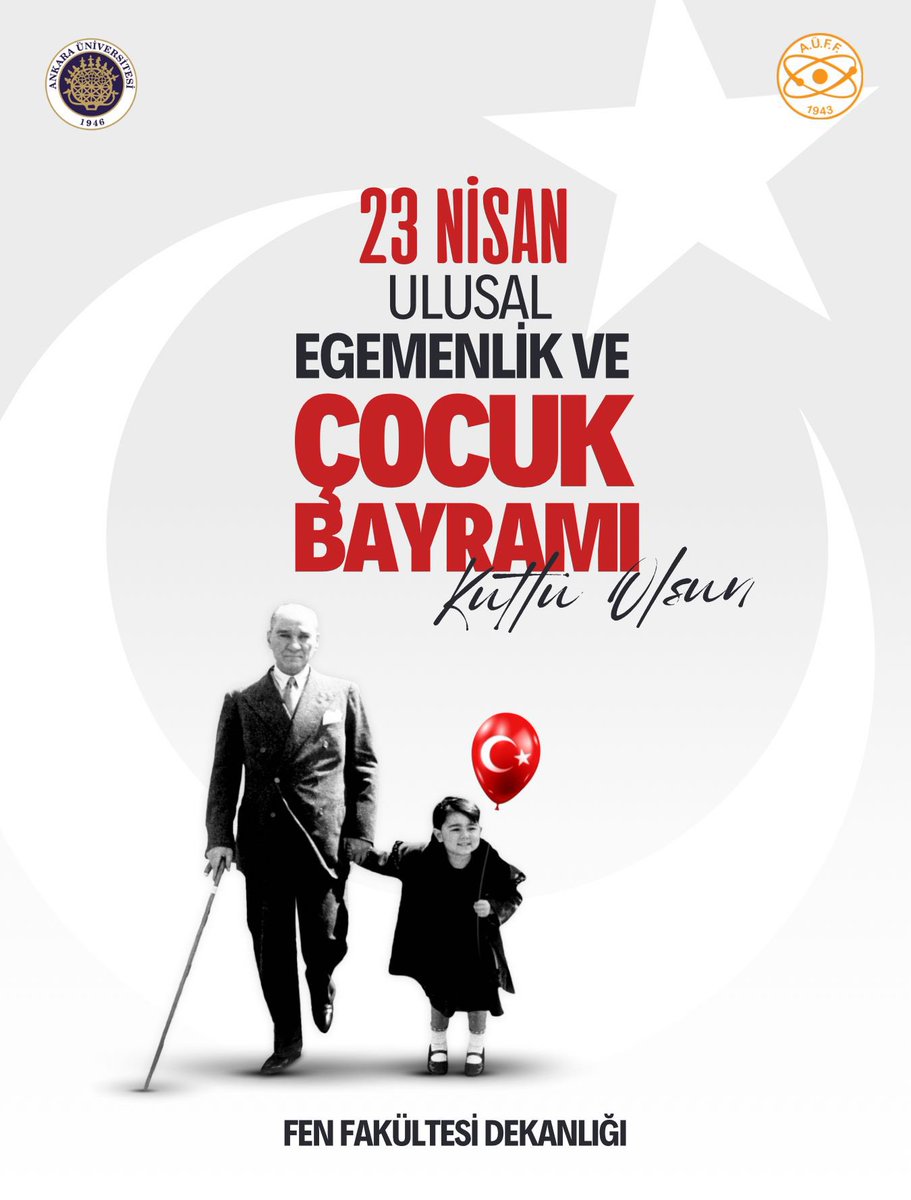 AnkaraUni_Fen's tweet photo. #23NisanUlusalEgemenlikveÇocukBayramı 
#23NisanKutluOlsun🇹🇷🇹🇷
#CocukBayramı 
#ankarafen 
@AnkaraUni https://t.co/RhhyzoVVca