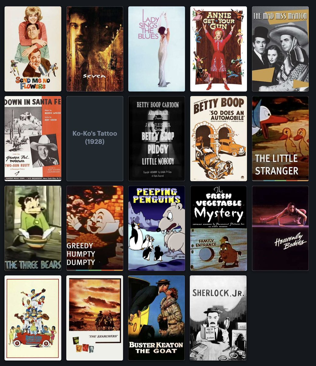 my number looks a little goosed from the animation block and Keaton shorts, but here's what i saw at #TCMFF 15