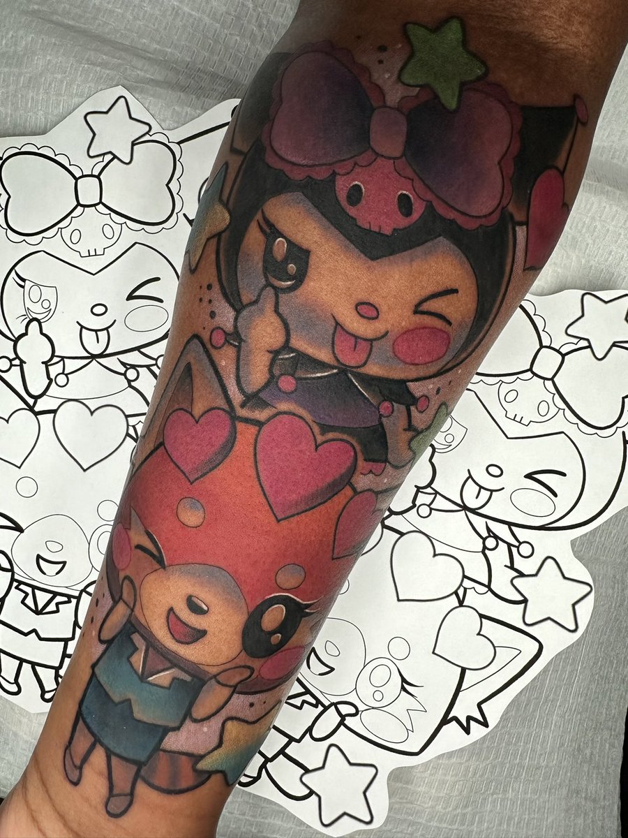 I love tattooing Sanrio 🩵🩷