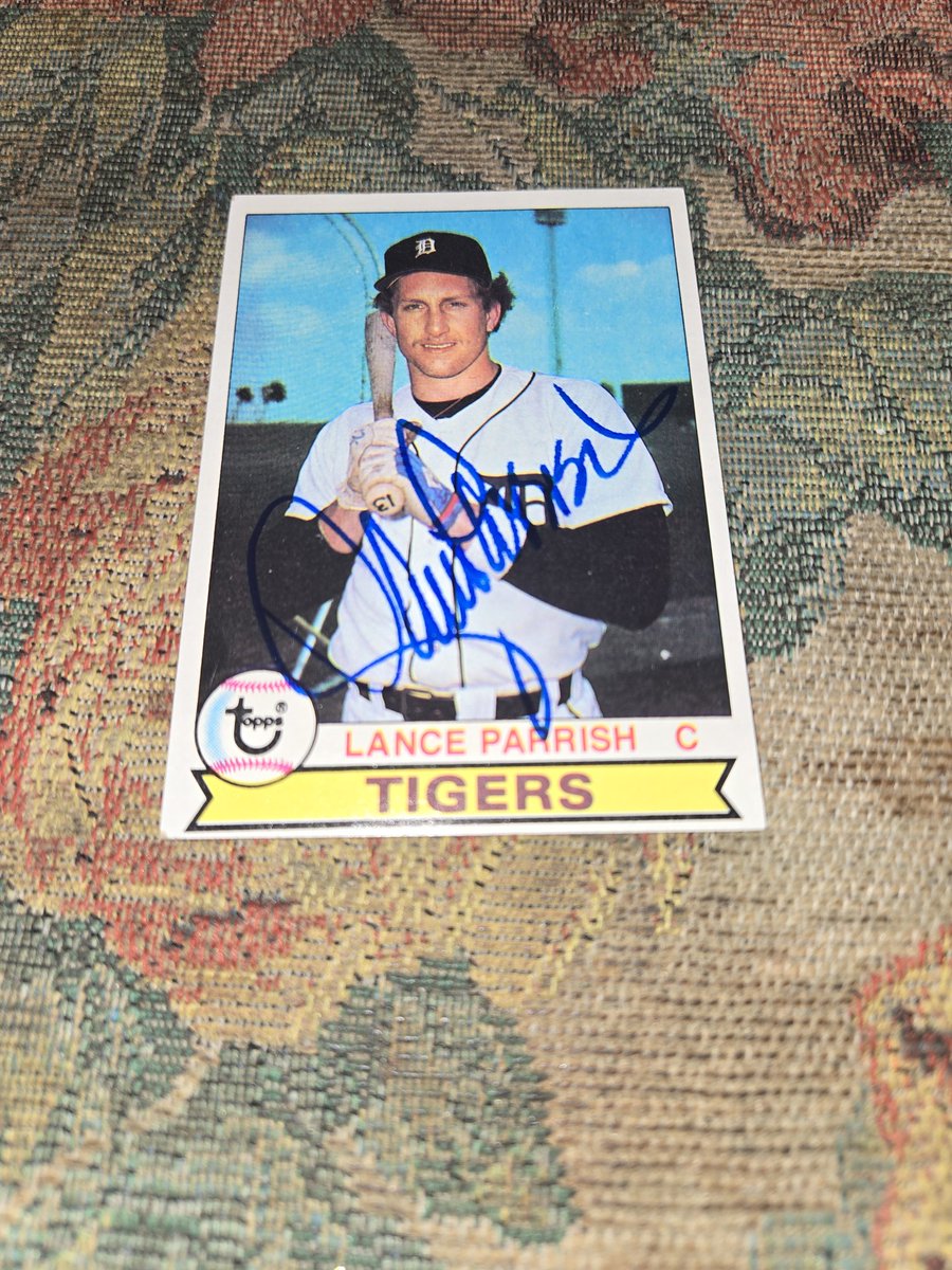 #TTMSUCCESS Lance 'Big Wheel' Parrish played from 1977-95 for 7 teams. 8x All Star 3x Gold Glove 6x Silver Slugger & a big part of the 84 Tigers. Thank you! @TTM_Todd @pintandrew @FlyinWV79 @georgesands58 @BloggerTubbs @MyPenIsHugeTTM @CeeMX97