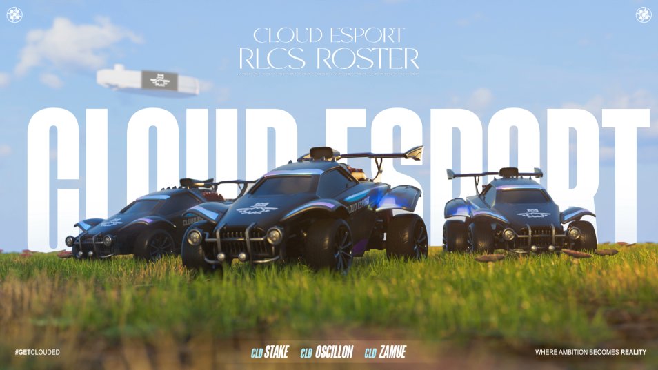 OUR NEW ERA STARTS NOW. PLEASE WELCOME THE TRIO THAT WILL REPRESENT CLOUD ESPORT. 🇨🇭☁️ 👤@StakeYT 👤@OscillonRL 👤@ZamueRL WHERE AMBITION BECOMES REALITY. #GetClouded #CLDWIN