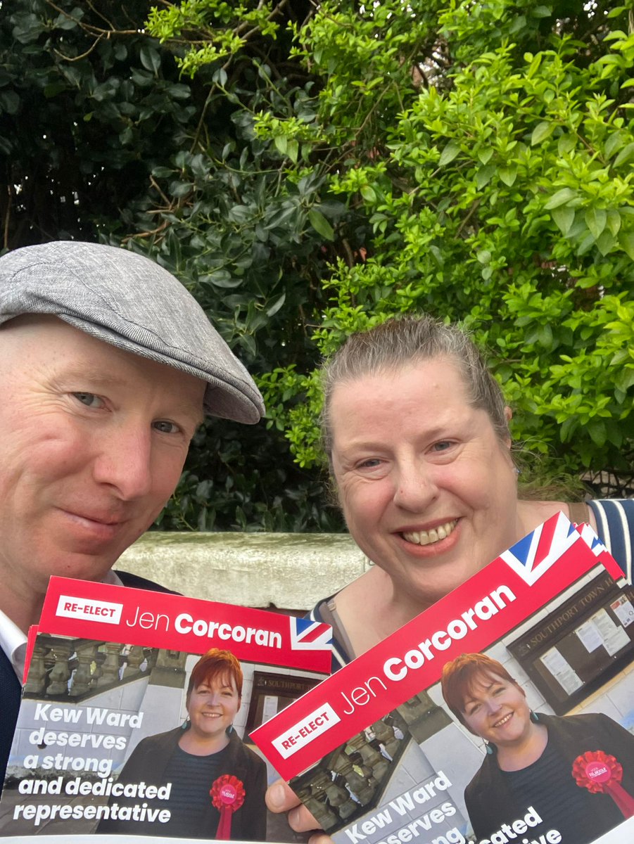 Loved being back in Kew ward delivering leaflets for local candidate Jen Corcoran with our PPC Patrick Hurley.  On course for re-election.  #SouthportLabour #PatrickHurley