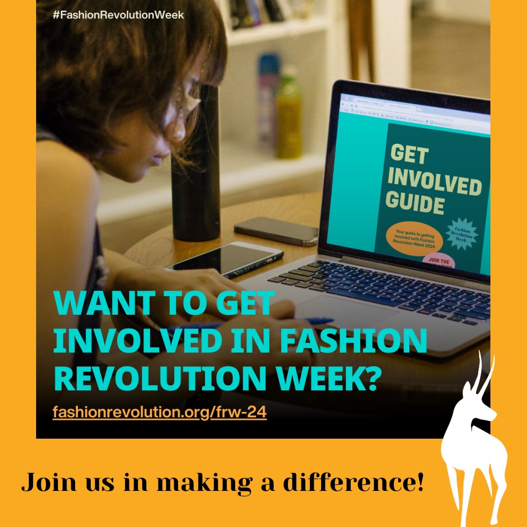 It’s not too late to get involved! Visit this site or @fash_rev to learn how to make a difference with us! #fashionrevolutionweek #fashionrevolution #whomademyclothes #sustainalefashion