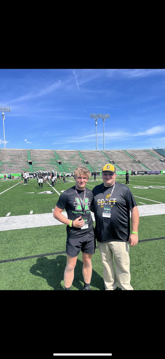 Carson Brinegar (@carson_brinegar) on Twitter photo Had an amazing time at Marshall ! I want to thank@thank@michael_bartrum and@aarondobson17.
Also wanna give thanks to <a href="/CoachHuff/">Charles C. Huff</a>. Thank you guys for this experience. I had a blast! Had an amazing time at Marshall ! I want to thank@thank@michael_bartrum and@aarondobson17.
Also wanna give thanks to <a href="/CoachHuff/">Charles C. Huff</a>. Thank you guys for this experience. I had a blast!