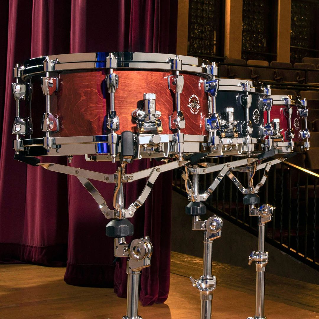 TAMA offers numerous concert snare drums in various materials and shell sizes.