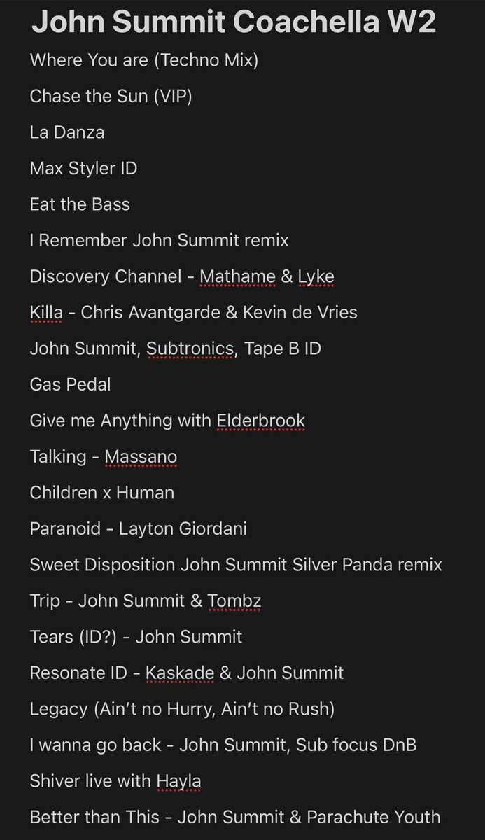 84Vroom5's tweet photo. @johnsummit @johnsummit Was that your best set to date?

What a setlist! 👏🏽 🙇🏻 https://t.co/k4O8dg86o0