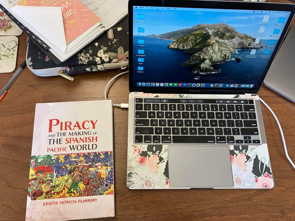She’s here! First copy of my book in the wild! (Appropriately, my advanced copy is still making its maiden transpacific journey). #pirates #pacific #NewBook #twitterstorians