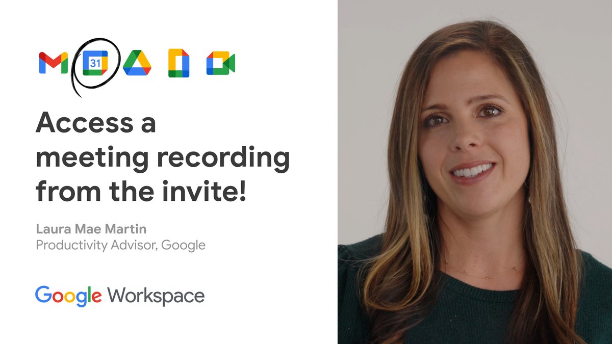 Did you forget to share that meeting recording with attendees? Don’t panic, @googlecalendar has you covered → goo.gle/3JwuHcm