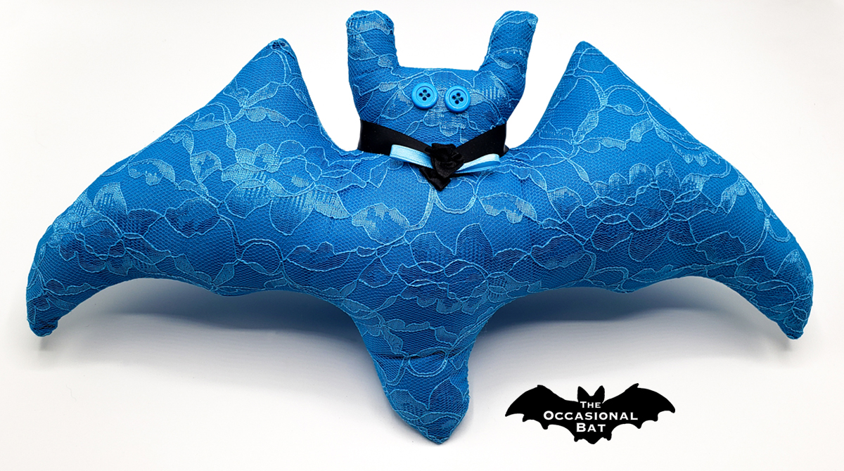 Let your dark side shine in the cutest, most colorful way possible. 🩵 #bat #handmade #pillow #whimsigoth #blue #lace #pastel #color #goth #fancy #victorian #theoccasionalbat #etsy 🖤 theoccasionalbat.etsy.com/listing/170016…