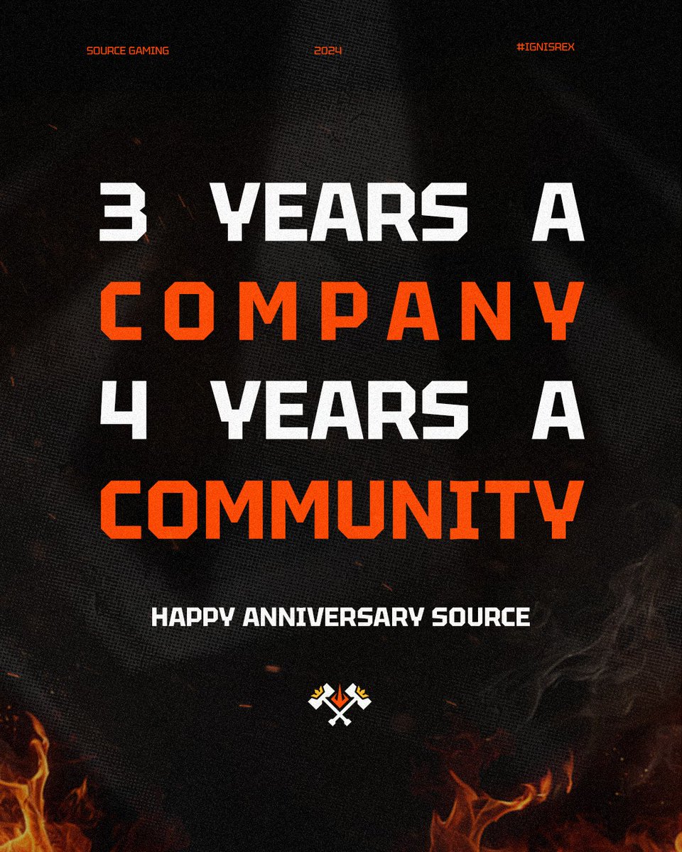 This month we're celebrating 3 years as a company, 4 years as a community! 🔥⚒️🔥 Thank you to everyone who has been a part of this amazing journey! We can't wait to share some exciting things coming up. Here's to many more years of gaming adventures together! 🔥 #IgnisRex…