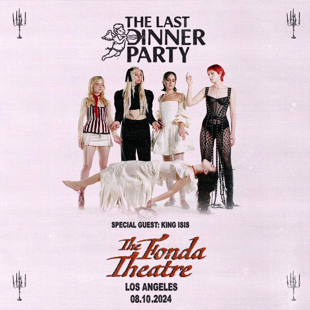 .@lastdinnerparty is coming to the @FondaTheatre on Saturday, August 10th with special guest King Isis! Tickets on sale this Friday at 10am. axs.com/events/544037/…
