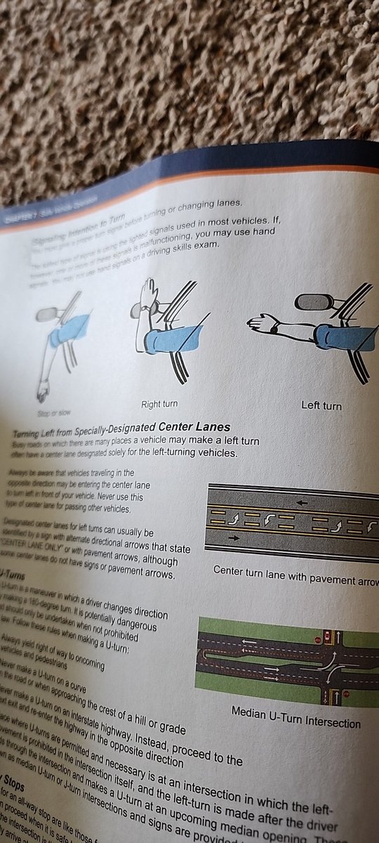 Actually am shocked they still have these in the driver's manual