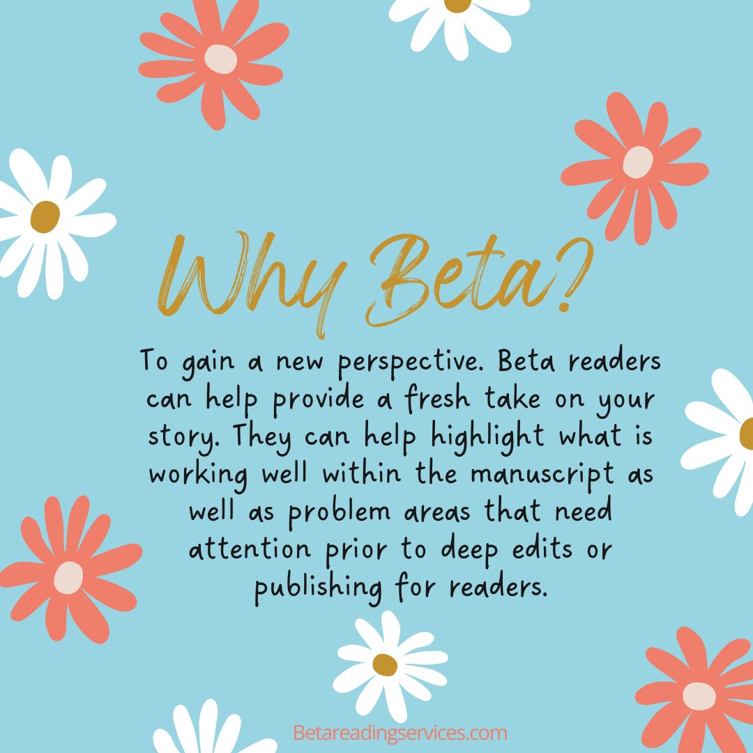 #Betareader feedback is different than an early reviewer #Betareaders are meant to catch flaws & make revision recommendations prior to finalization of your novel, so that early reviewers & readers can read the completely polished version of your📖

#betareading #writingcommunity