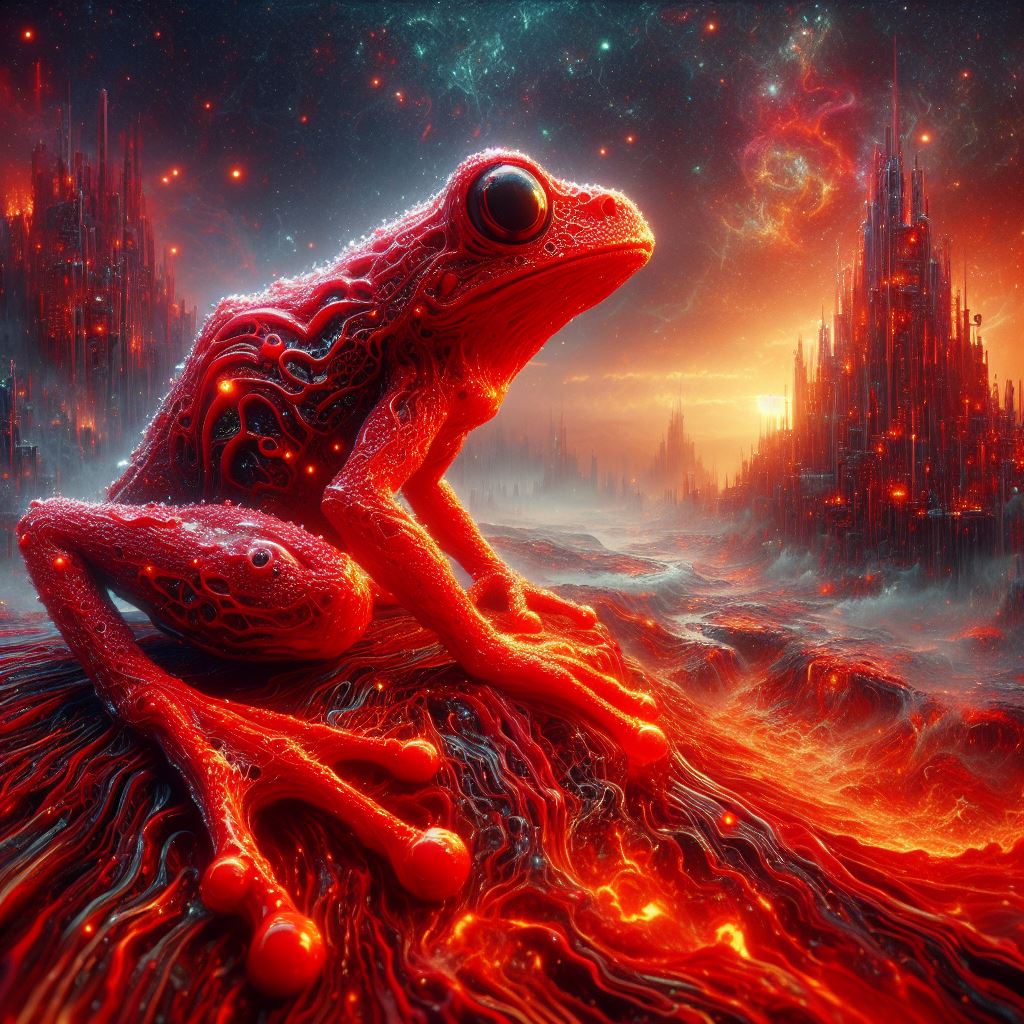 RobotCleopatra's tweet photo. Red art https://t.co/nzXaRCQvLo