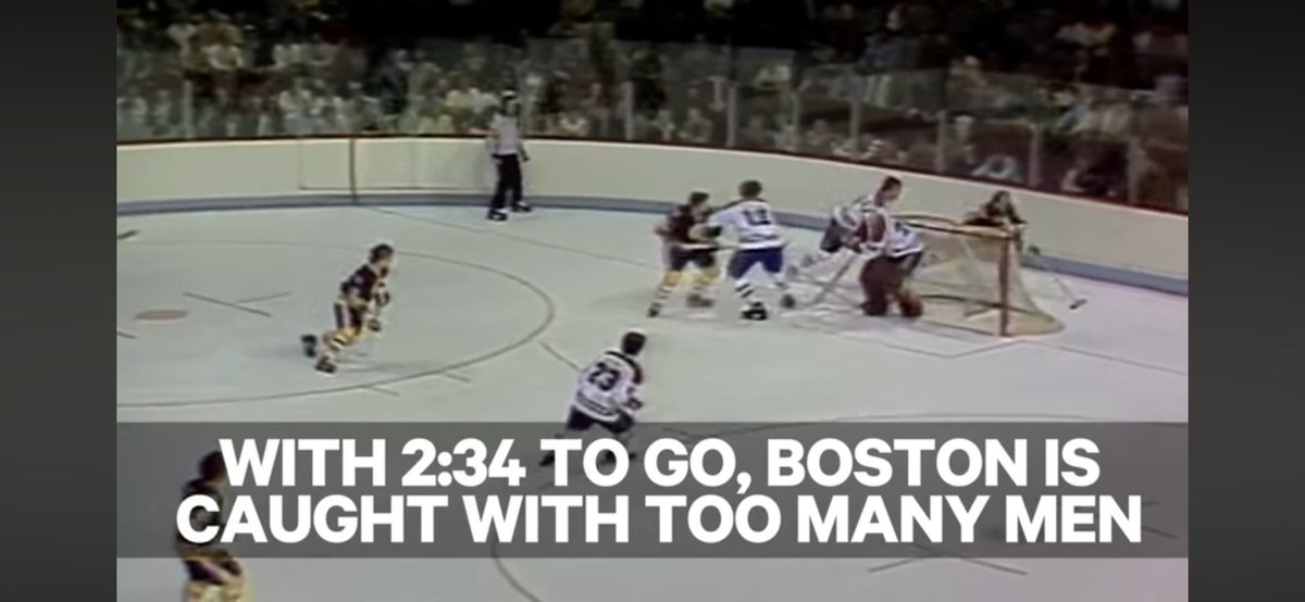 It's 1979 all over again. #toomanymen #bruins #doncherry #canadiens