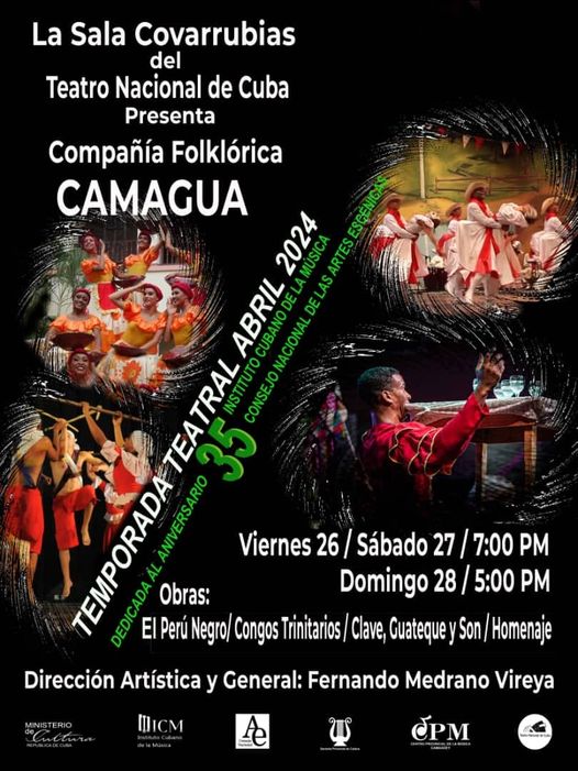 📣 Temporada Teatral | Dedicada a celebrar el aniversario 35 del @inst_la y del @ArtEscenicasCub 
📍 #SalaCovarrubias del @TNCubaOficial 
🗓  26, 27 y 28 de #abril 2024.
⏰ #Viernes y #sábado 7:00 pm., y el #domingo a las 5:00 pm. #CubaEsCultura #MejorArteParaTodos