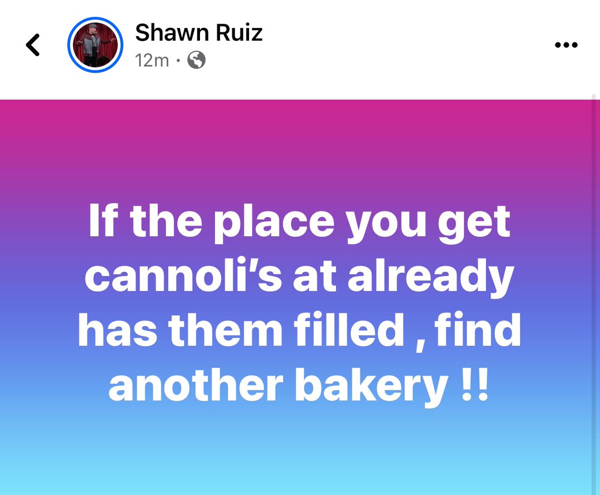 Mystaru's tweet photo. Don’t let this happen to you !!!  - #mystaru #bakery #cannolis https://t.co/DYcy1aBYtb