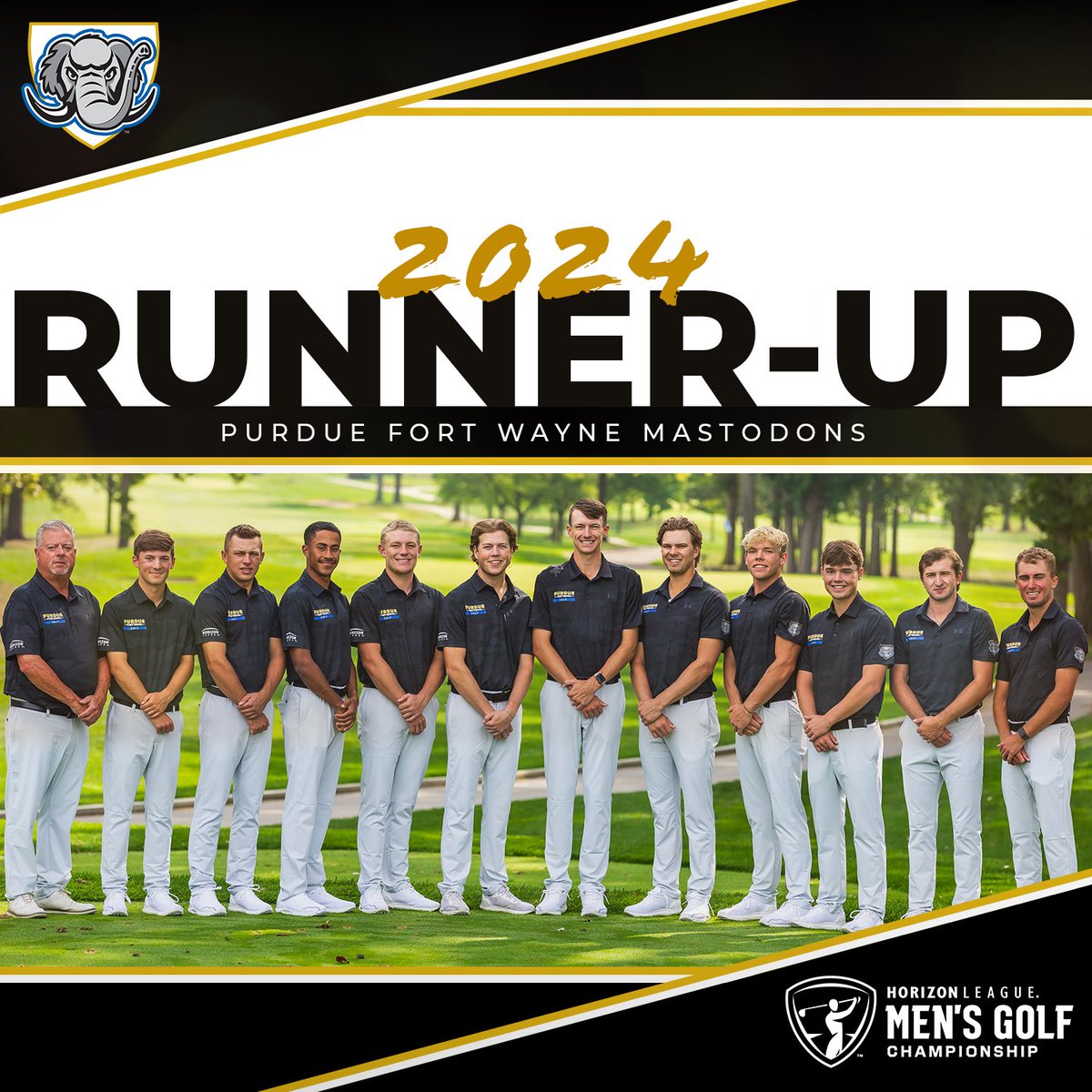 MastodonMGolf's tweet photo. After 54 holes of play, the Mastodons are runners-up at the Horizon League Championship!

#FeelTheRumble #HLGolf https://t.co/ixmHARO1tY