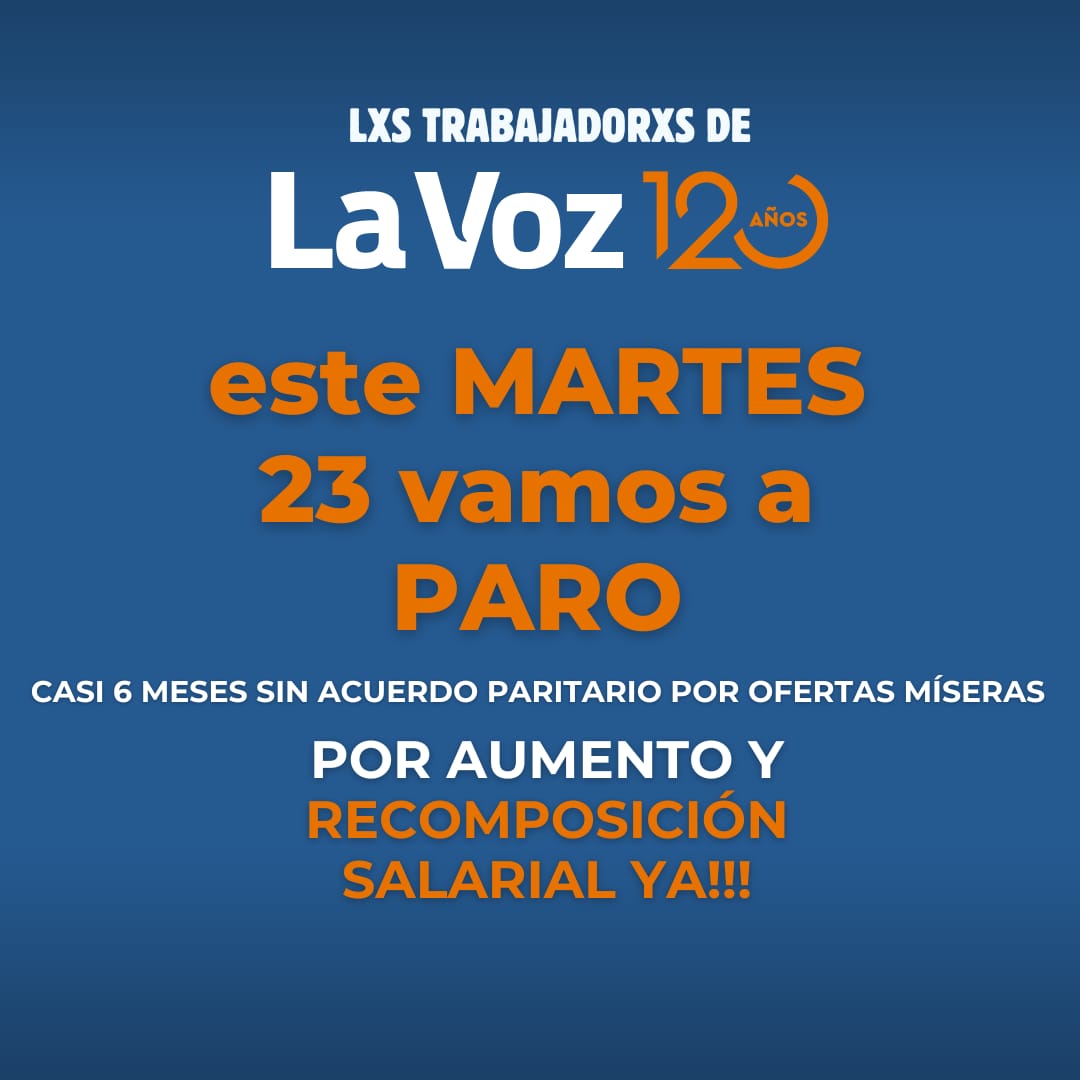 Trabajadorxs La Voz tweet media