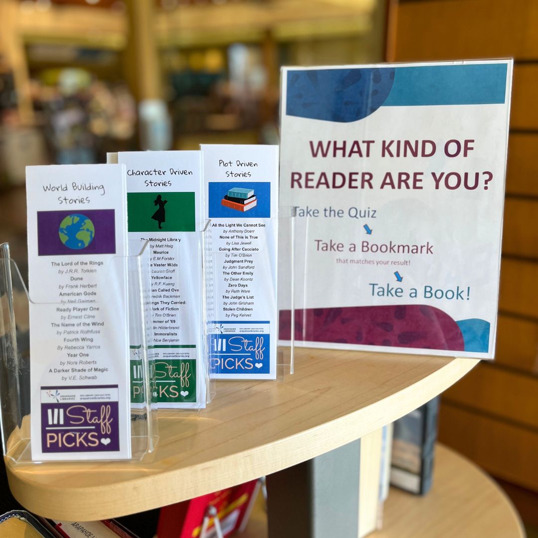 Looking for your next great read? Check out this 'What Kind of Reader Are You?' display! You'll discover your new favorite book once you take our custom reading quiz. 🤓📖 #librarylove #bookrecs #readingquiz