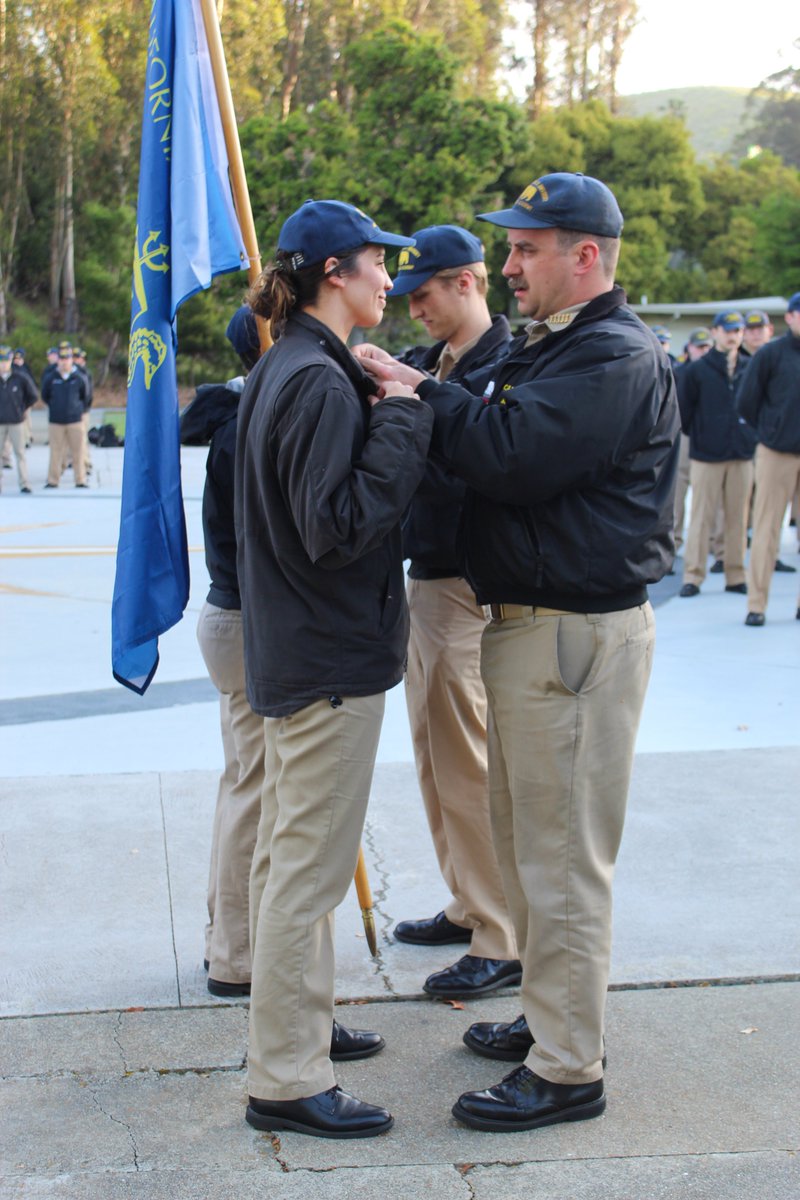 Last week, cadets participated in the longstanding traditional Change of Command Ceremony, signifying the official changing of the Corps of Cadet leadership roles on #CalMaritime’s campus. Congratulations to all of our new cadet leaders!🎉⚓️🌎⚙️#leadership 📸 Cadet Ambria Gee