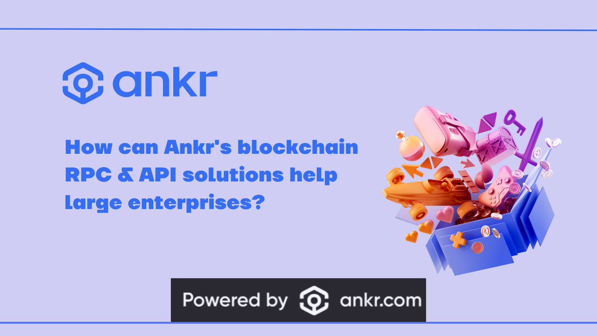 Ankr Delivers Powerful Blockchain Solutions. 

1/ Large enterprises are dipping their toes into the blockchain world, but complex infrastructure can be a hurdle.  Ankr's robust RPC & API solutions are here to help! 

id.tomo.inc/x@ankr

 #ANKR #BlockchainEnterprise