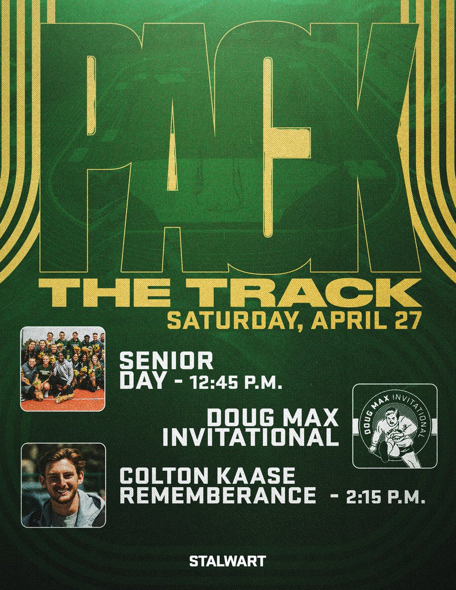 ❕𝗣𝗔𝗖𝗞 𝗧𝗛𝗘 𝗧𝗥𝗔𝗖𝗞 ❕ Join us this Saturday at the Doug Max Invitational for a day of celebration, remembrance and of course, Track and Field! See you there! #Stalwart x #CSURams