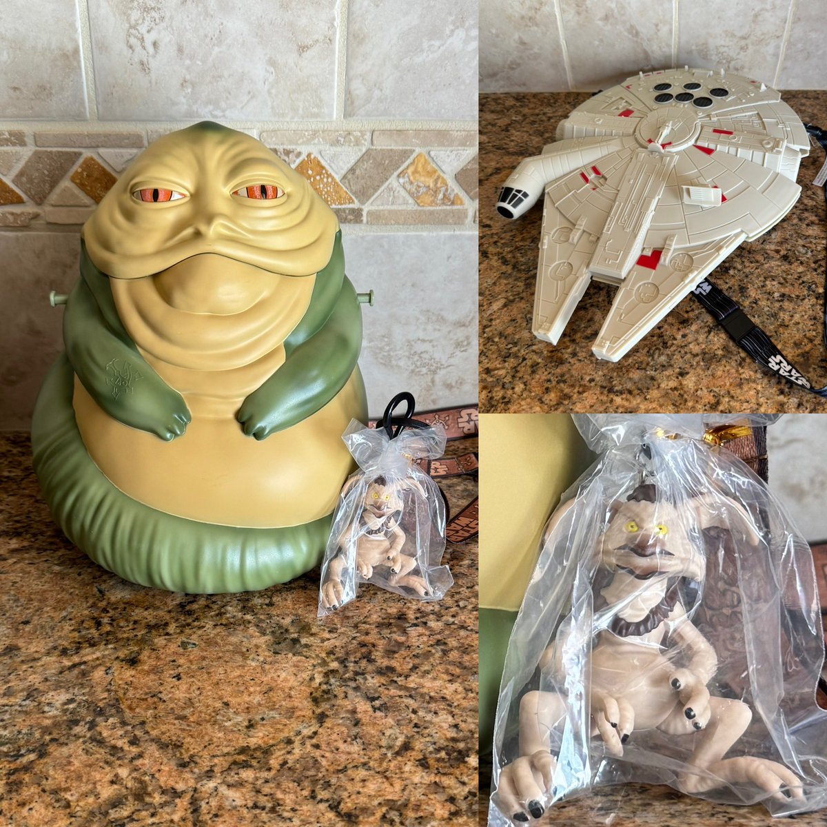 📭📦 Got my Jabba the Hutt & Millennium Falcon Popcorn buckets! . #StarWars #JabbatheHutt #MillenniumFalcon #Popcorn #PopcornBucket #Collectibles #DisneyParks #Disneyland #DisTrackers