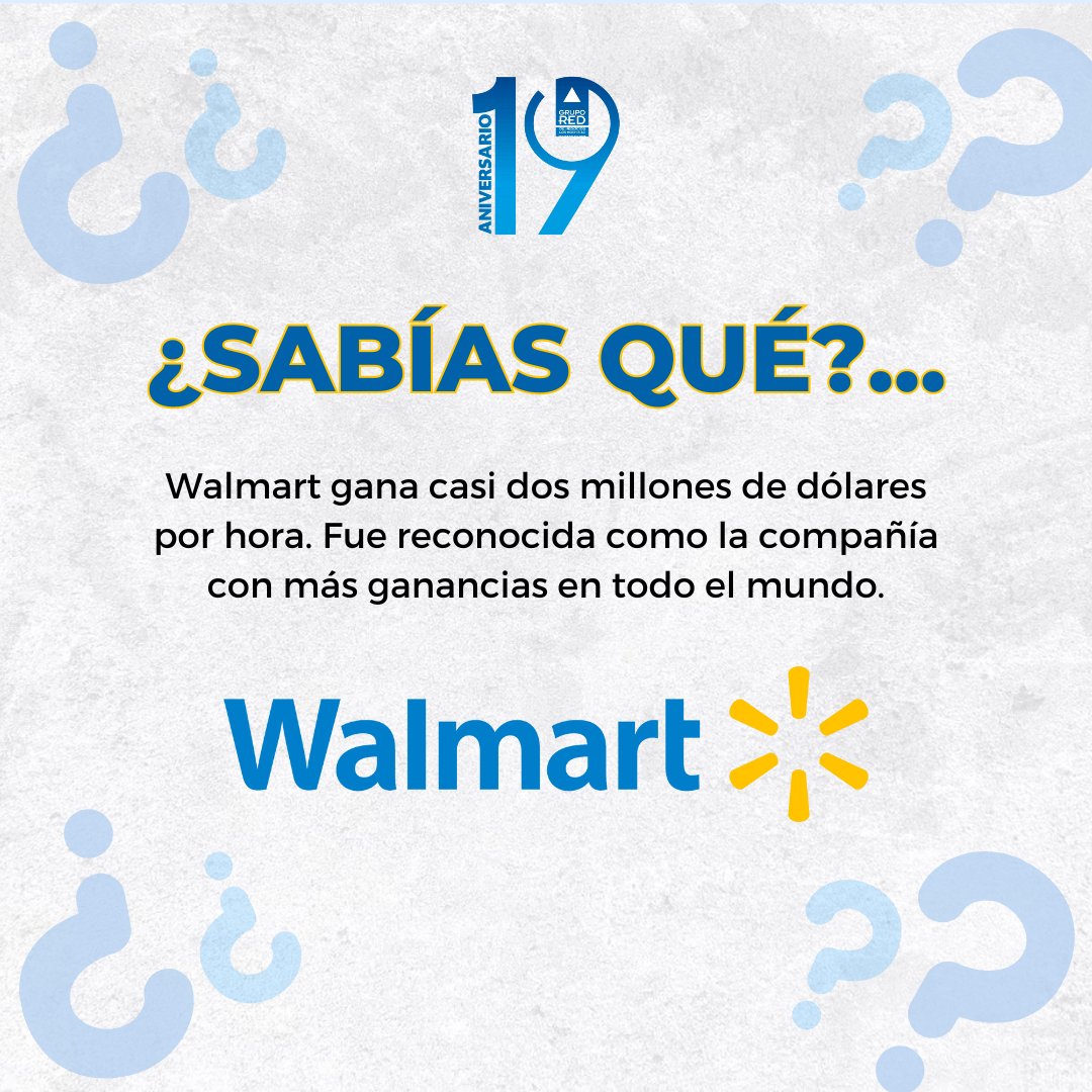gruporedlm's tweet photo. Un #DatoInteresante de @Walmart 🤯 https://t.co/iR86wcdiov