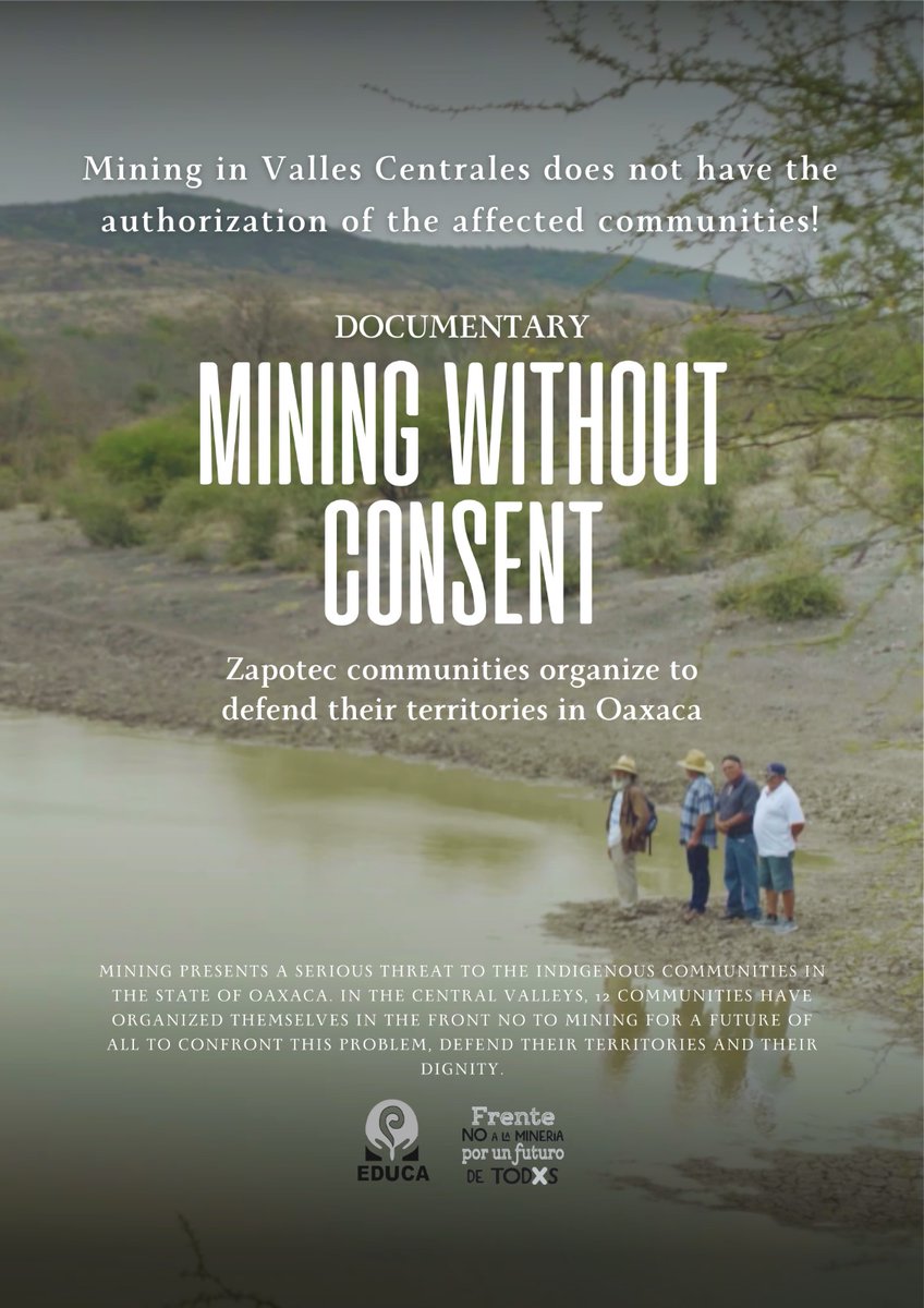 #EarthDay2024 #MotherEarthDay #Zapotec Mining represents a serious threat to indigenous communities in the state of Oaxaca, Mexico. In the Central Valleys, 12 communities have organized to confront this problem and to defend their territories and dignity. youtube.com/watch?v=AsJV8l…