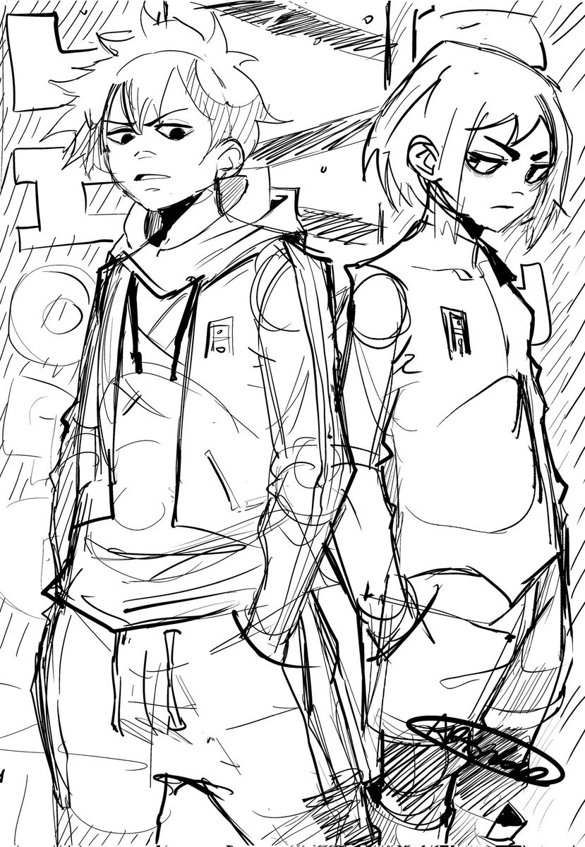 Quick sketch from @b0_nesaw Shogunned, I'll hopefully draw
A proper fanart once it drops😤