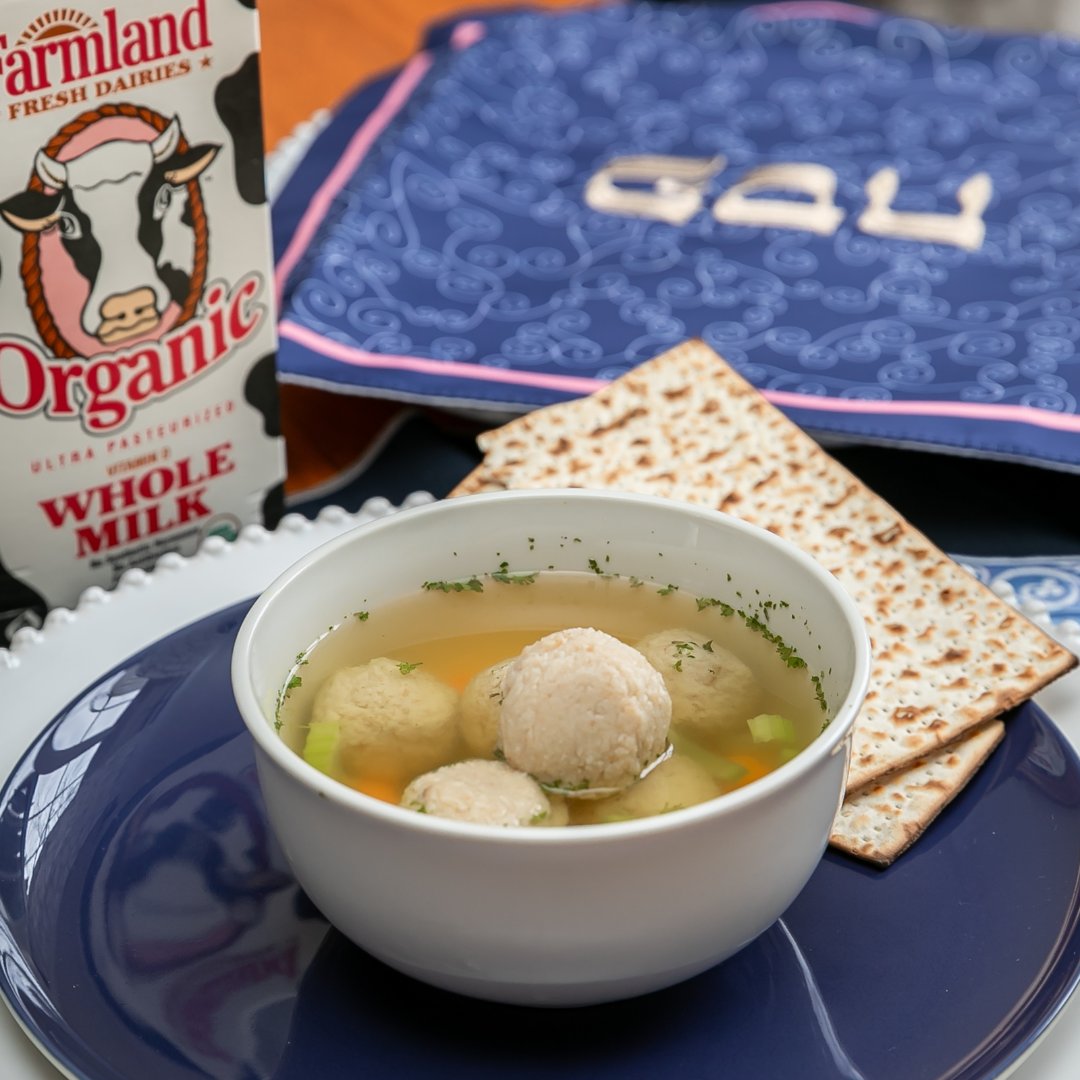 Wishing you and your loved ones a joyous and delicious Passover celebration! 

#farmlandfreshdairies #matzahballsoup #Passover #DairyDelights #HolidayTraditions