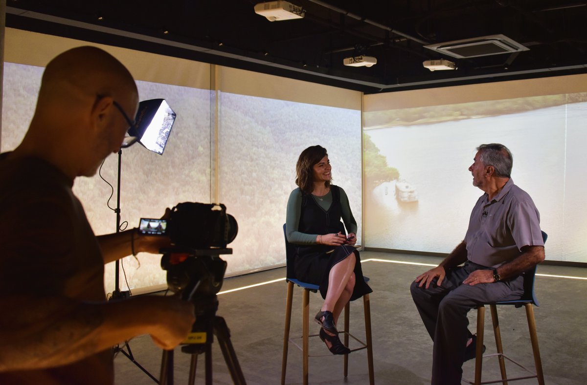 Hoje, o RCGI acompanhou o professor Paulo Artaxo no DigitalLab durante uma entrevista realizada pela TV Globo. #USP #DigitalLab