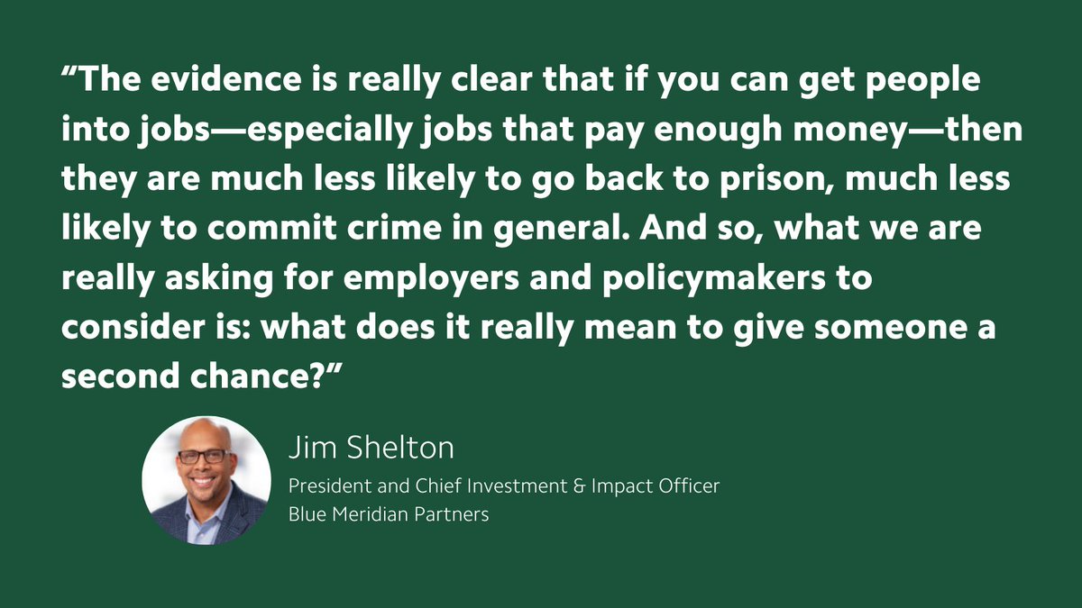 Quality employment is key to giving justice-impacted ppl a #fairchance at a stable future. Learn more about what investees of the #JusticeAndMobility Fund (like us) are doing to boost employment for this community: bluemeridian.org/funds/the-just… #SecondChanceMonth