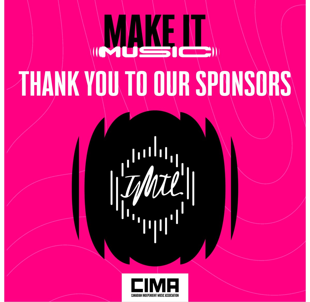Shout out to the incredibly hardworking team at Indie Montreal, our official digital marketing provider for MAKE IT MUSIC this year. Thanks for helping us get the word out on all the kick-ass programming we have coming up, we couldn’t have done it without you! 👏 👏