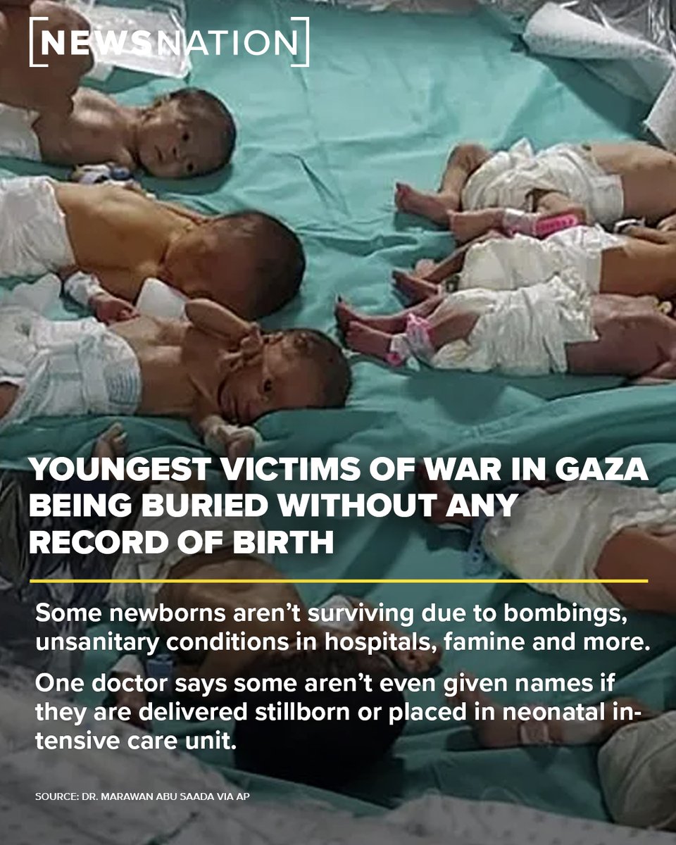 Babies who die amid the war in Gaza may not be counted as casualties of war due to a lack of documentation recording their birth: trib.al/gtVgC8G