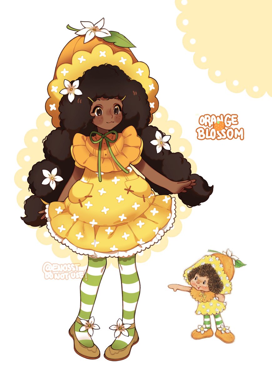 my take on Strawberry Shortcake and Orange Blossom!! (1980 ver bc it’s the best!) 🍓🍰