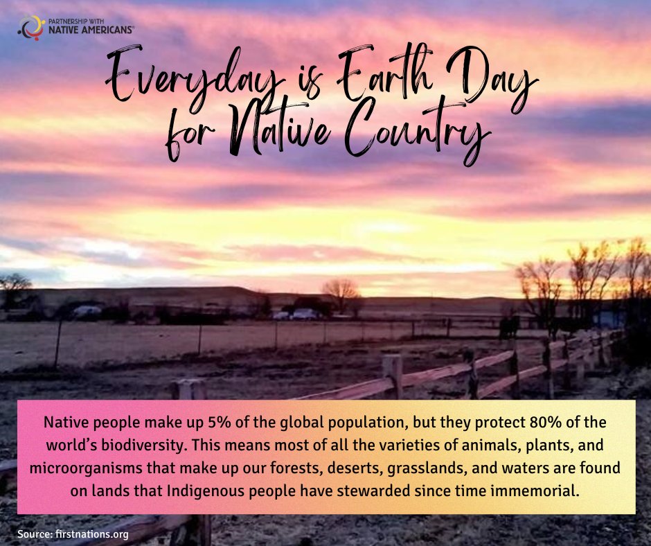 PWNA4hope's tweet image. Happy Earth Day!🌎

Every day is Earth Day for Native Americans! Learn more about how Native Americans are leading the charge against climate change: blog.nativepartnership.org/how-to-honor-t…

#EarthDay #NativeAware #pwna4hope