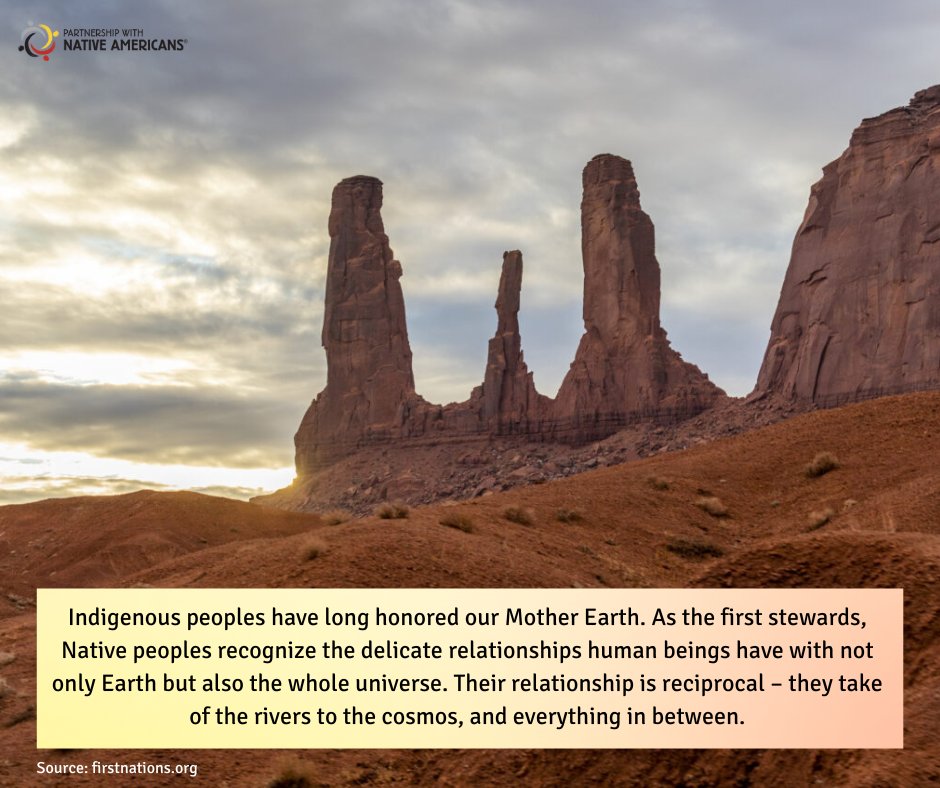 Happy Earth Day!🌎 Every day is Earth Day for Native Americans! Learn more about how Native Americans are leading the charge against climate change: blog.nativepartnership.org/how-to-honor-t… #EarthDay #NativeAware #pwna4hope