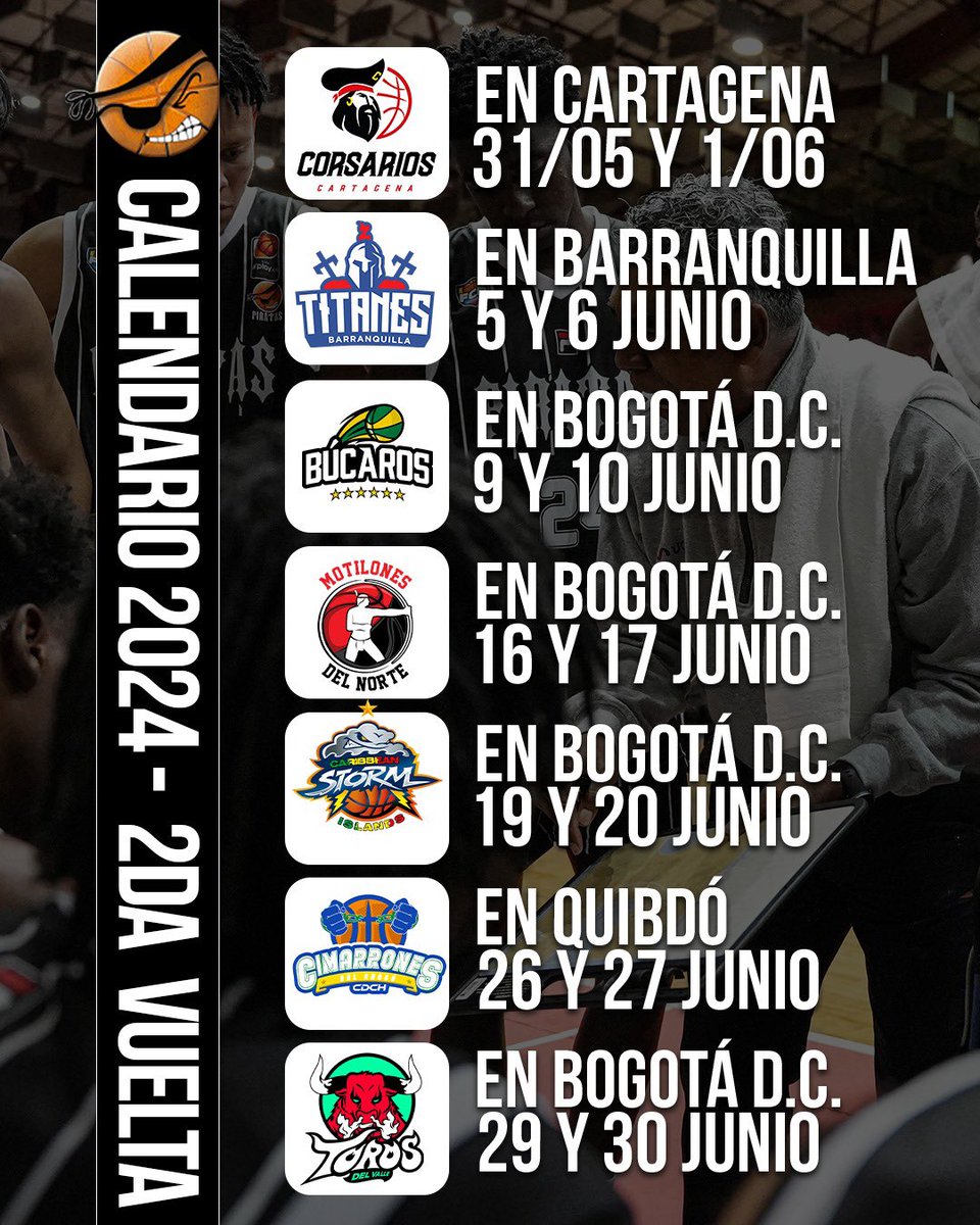 ¡🗓️LLEGÓ EL MOMENTO DE VOLVERNOS A ENCONTRAR📣!

🏴‍☠️Este es el calendario de los Piratas para la primera fase de la Liga Profesional🔥. ¡Marca la fecha y nos vemos en Bogotá!

🎟️Boletería a la venta muy pronto en @ticketshopcol🏴‍☠️

#PiratasEsBogotá