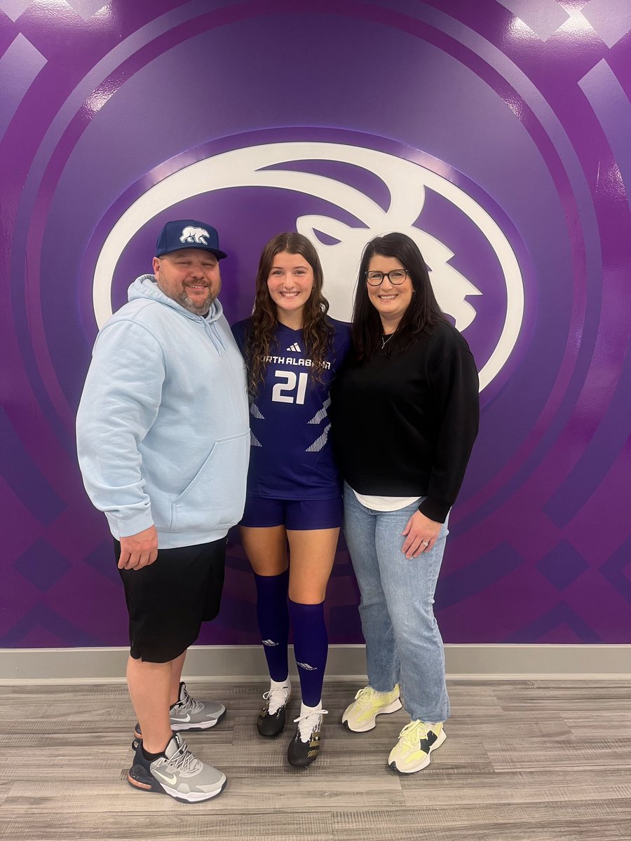 I’m excited to announce my commitment to the University of North Alabama! I want to thank my family, coaches, teammates, and friends for supporting me!! @UNASoccer #roarlions 💜🦁 @2007_elite @GEA_ECNL